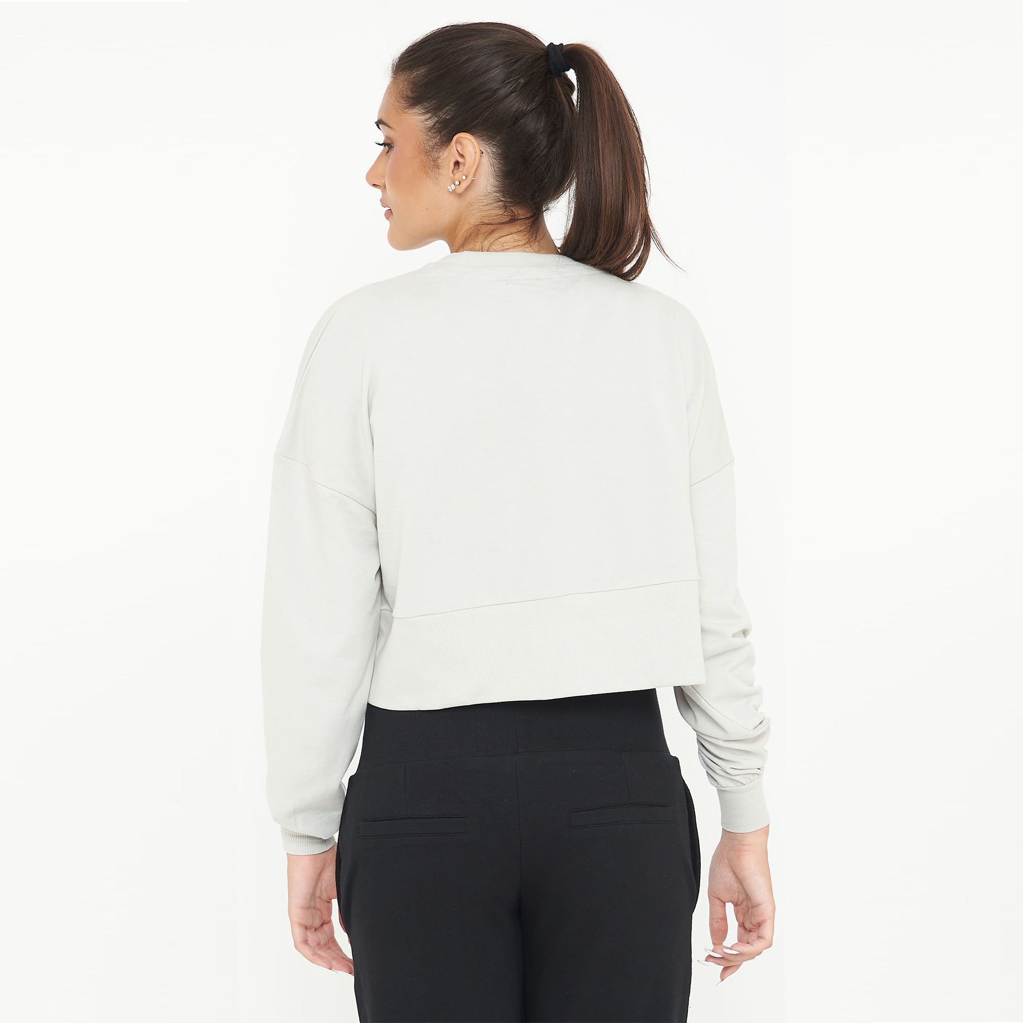 Sudadera de cuello redondo de algodón F-Essence