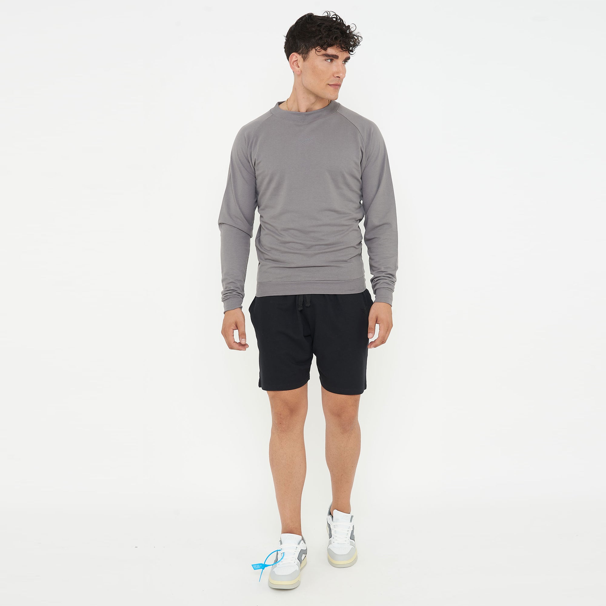 Sudadera de algodón con cuello redondo F-Gorn