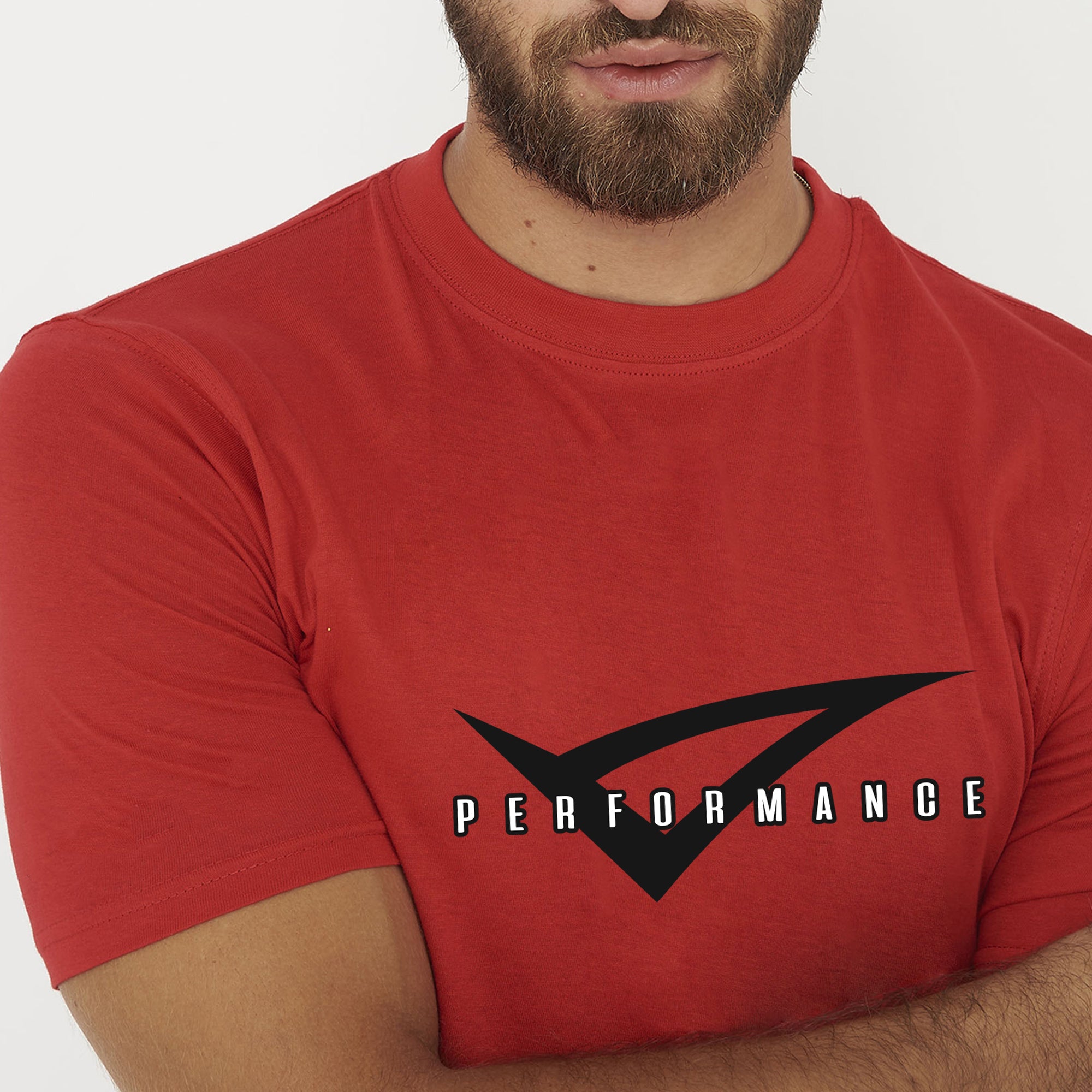 T-shirt i performance bomuld