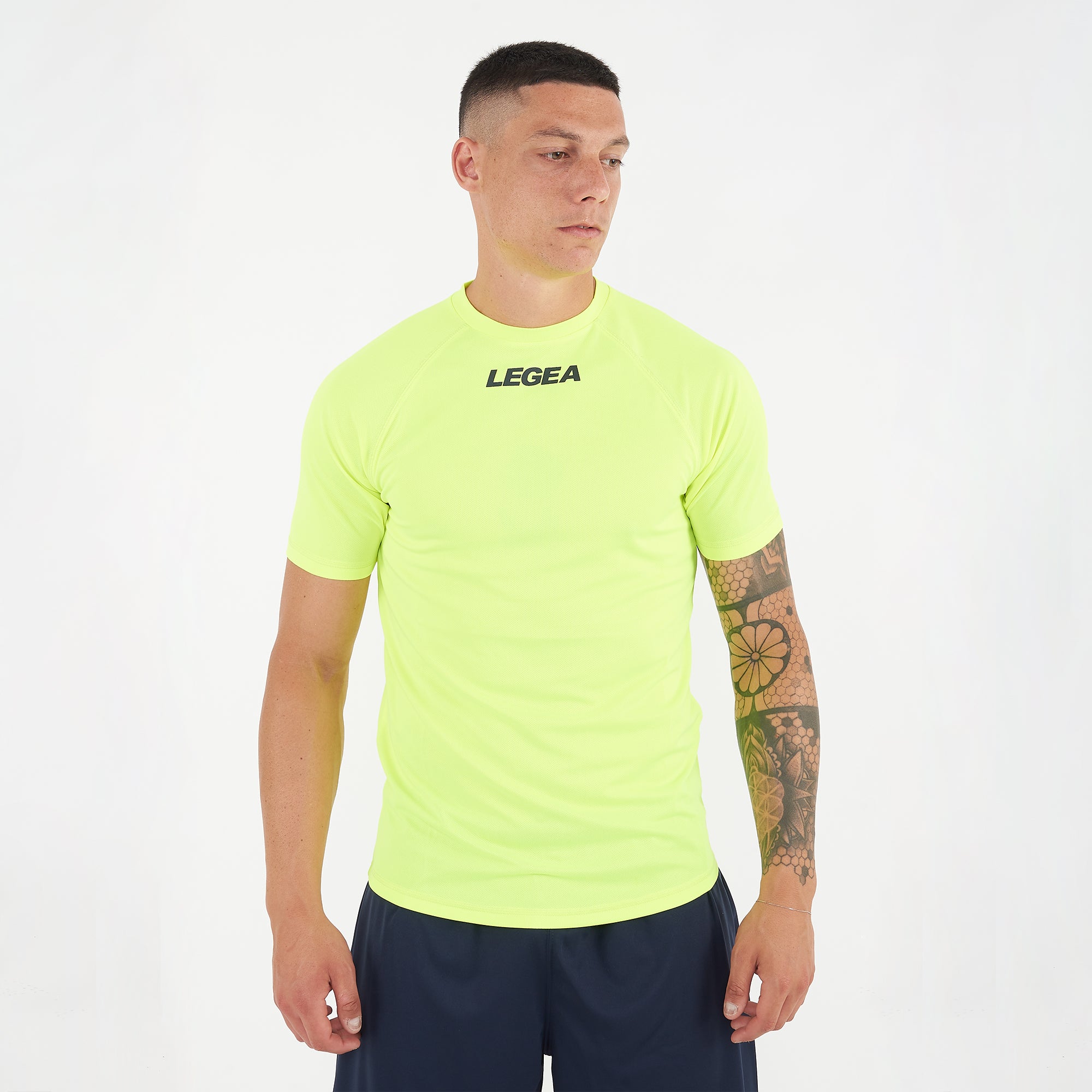 Suéter de cuello redondo de poliéster fluorescente Leipzig