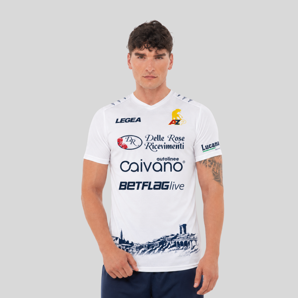 Maglia girocollo da gioco - Bianco - AZ Picerno