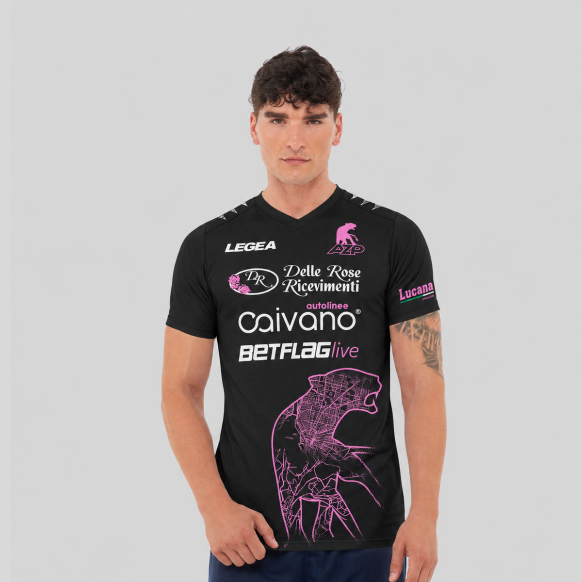 Maglia girocollo da gioco - Nero - AZ Picerno