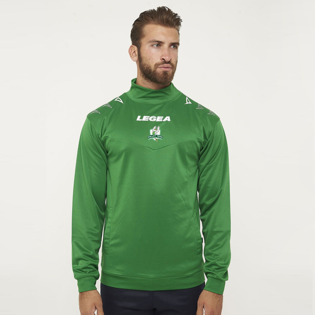 Veste d'entraînement à col montant verte - Équipe de Volley San Giacomo