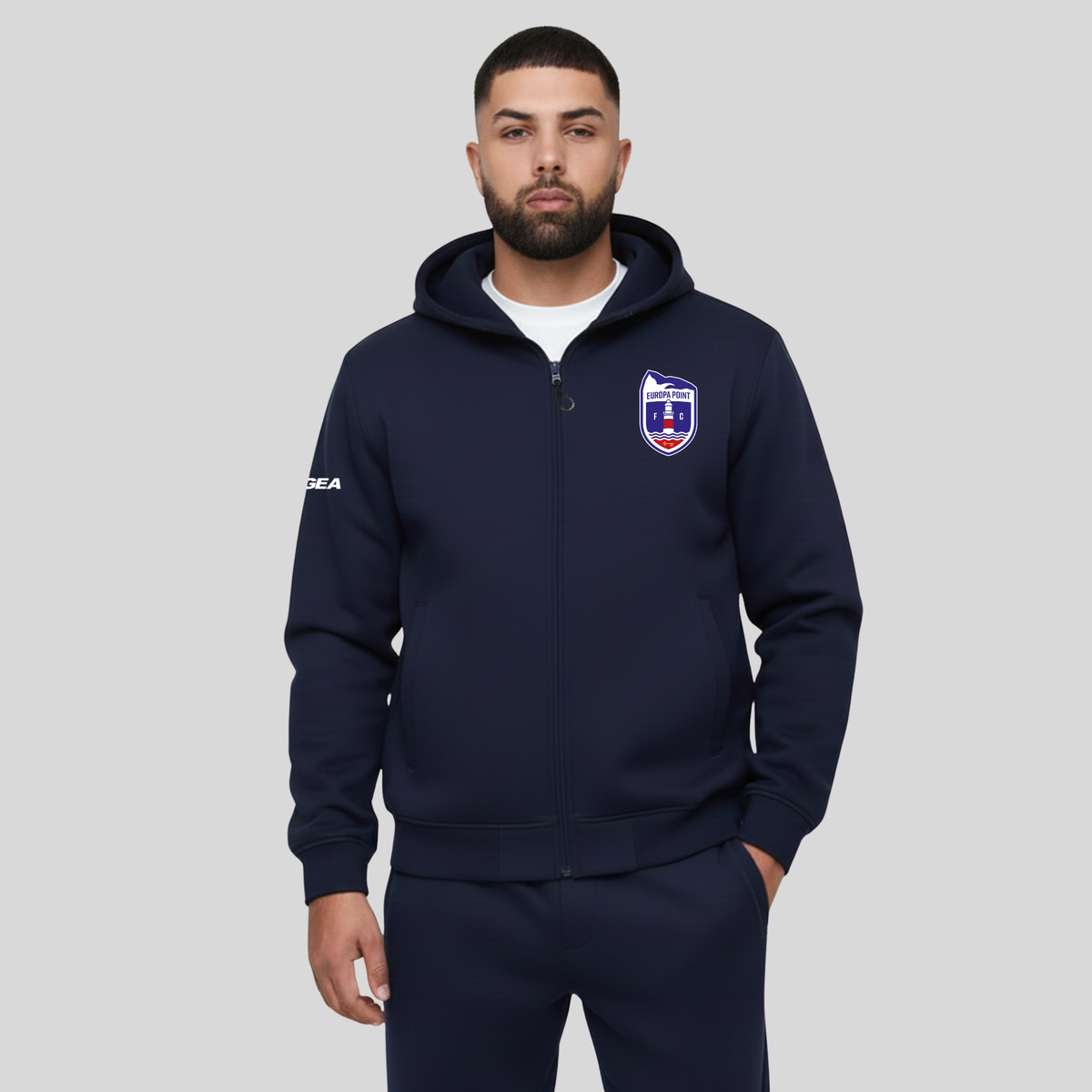 Felpa con cappuccio e zip - Europa Point F.C.
