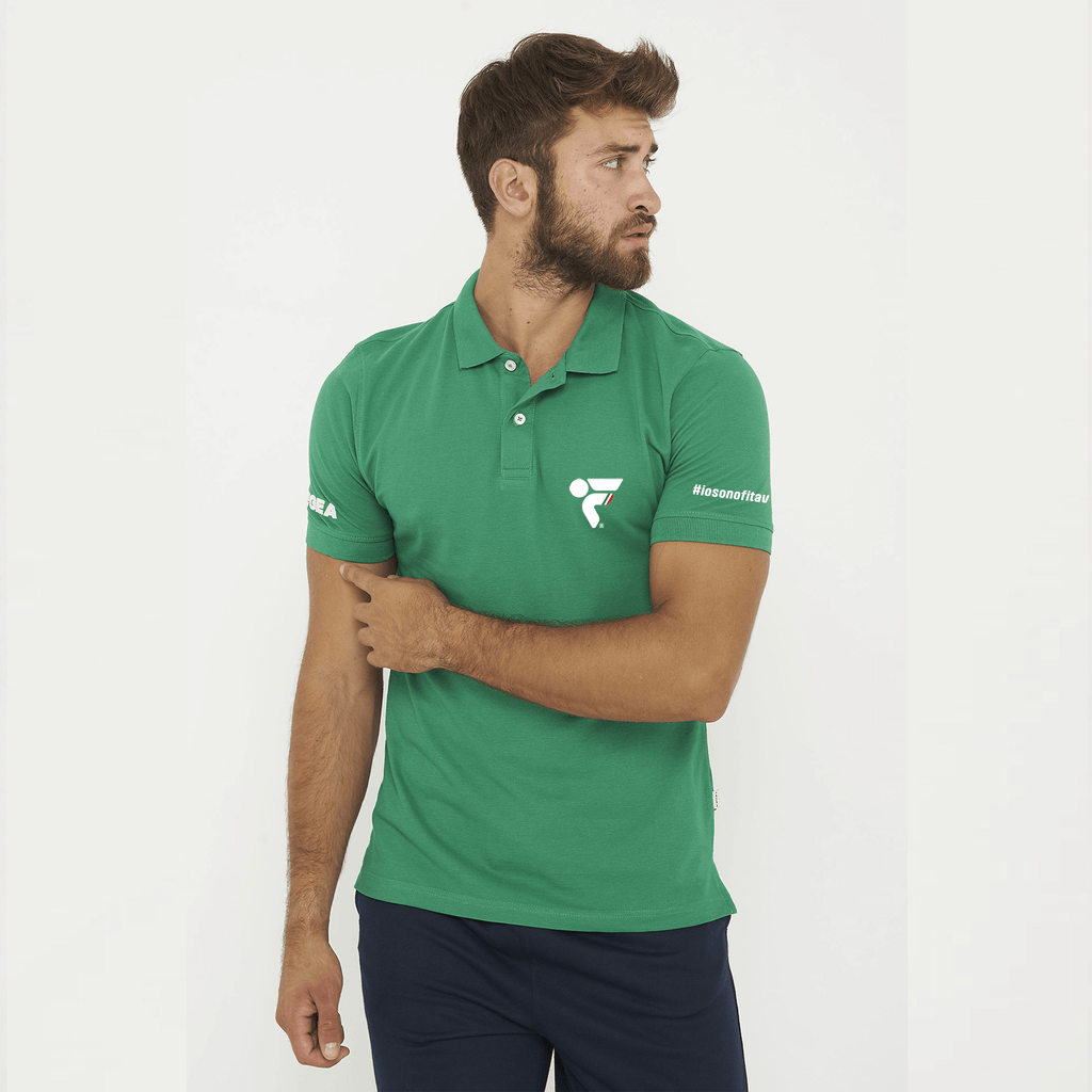Polo de algodón verde - Fitav