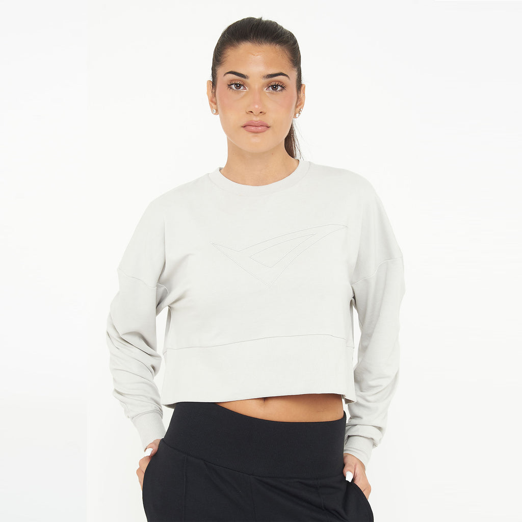 Felpa girocollo in cotone F-Essence