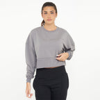Felpa girocollo in cotone F-Essence