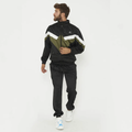 Vintage Loose Cargo Tracksuit Set - Green | Black - 2XL