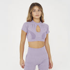 Crop-top tränings-T-shirt Lexi