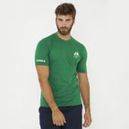 Camiseta verde de algodón con cuello redondo - Volley Team San Giacomo