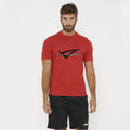 T-shirt in cotone Performance - Rosso | Nero - M