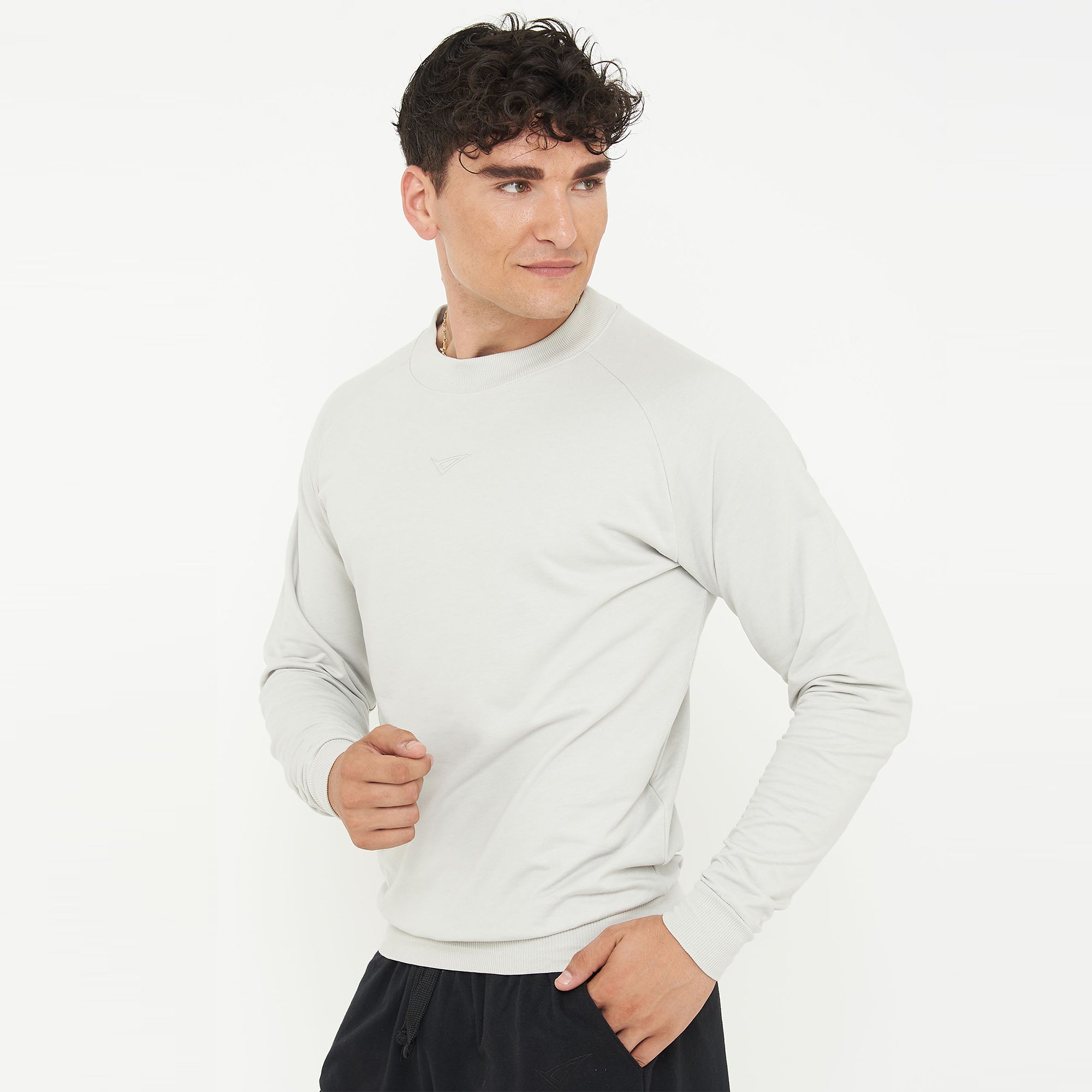 Sudadera de algodón con cuello redondo F-Gorn