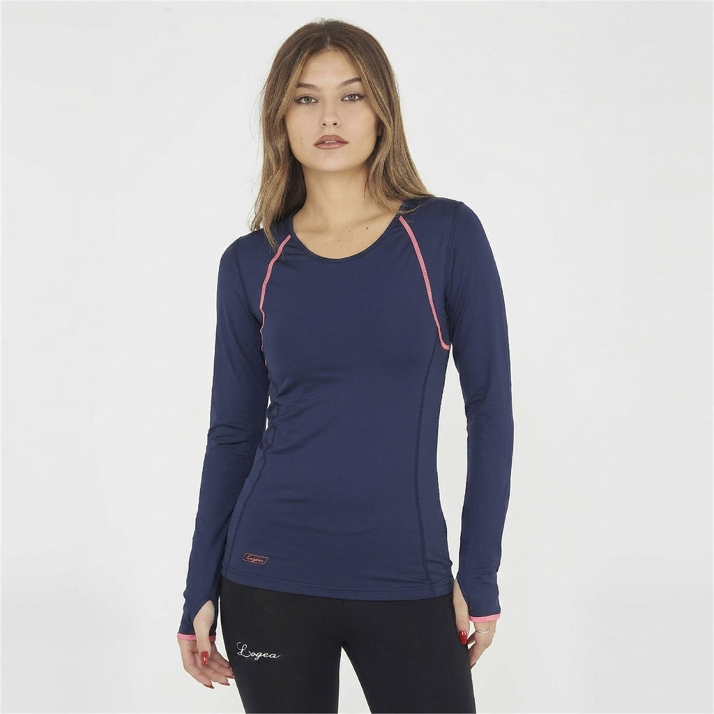 Maglia da running con passapollice da donna Meir