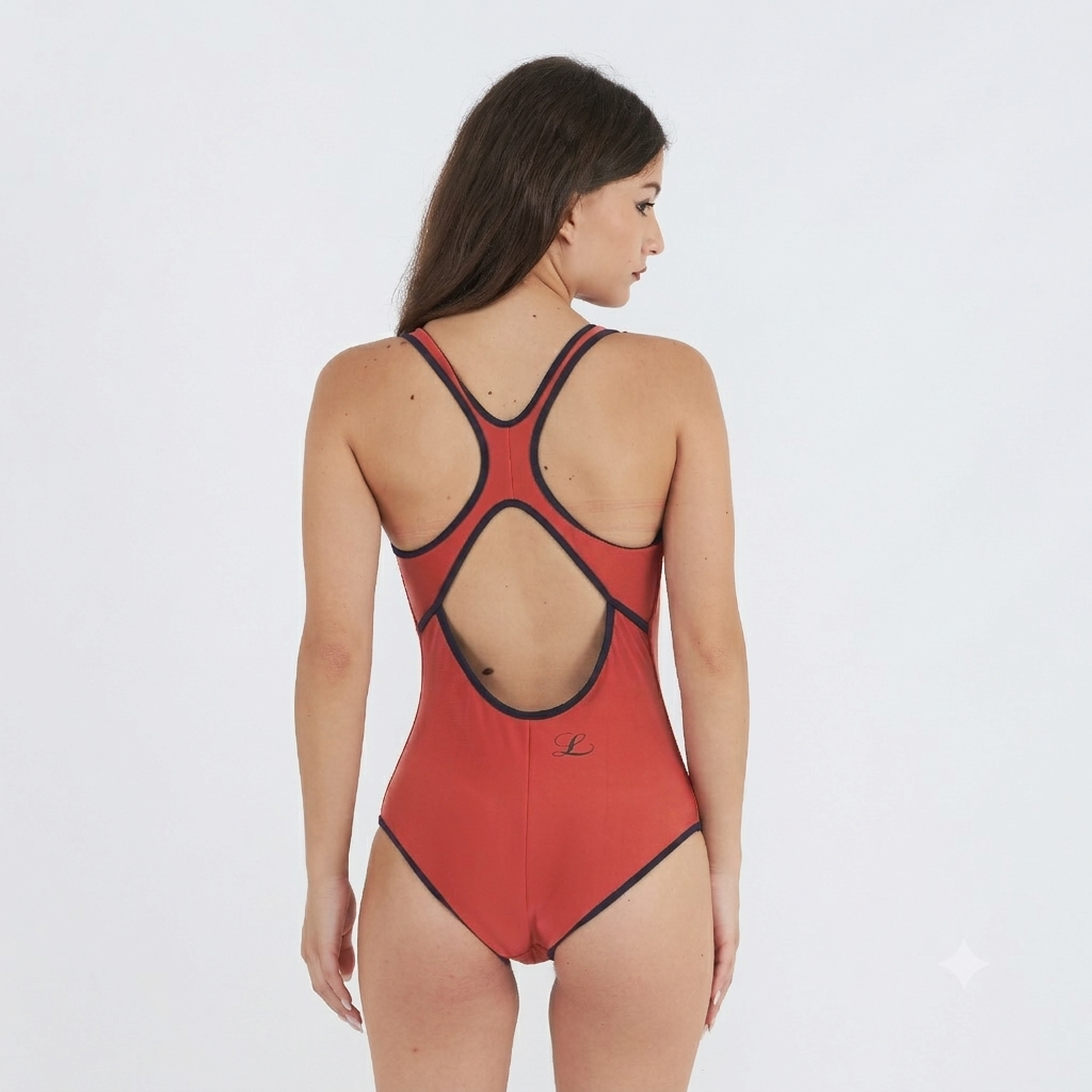 Isa Gold Reversible One-Piece Swimsuit