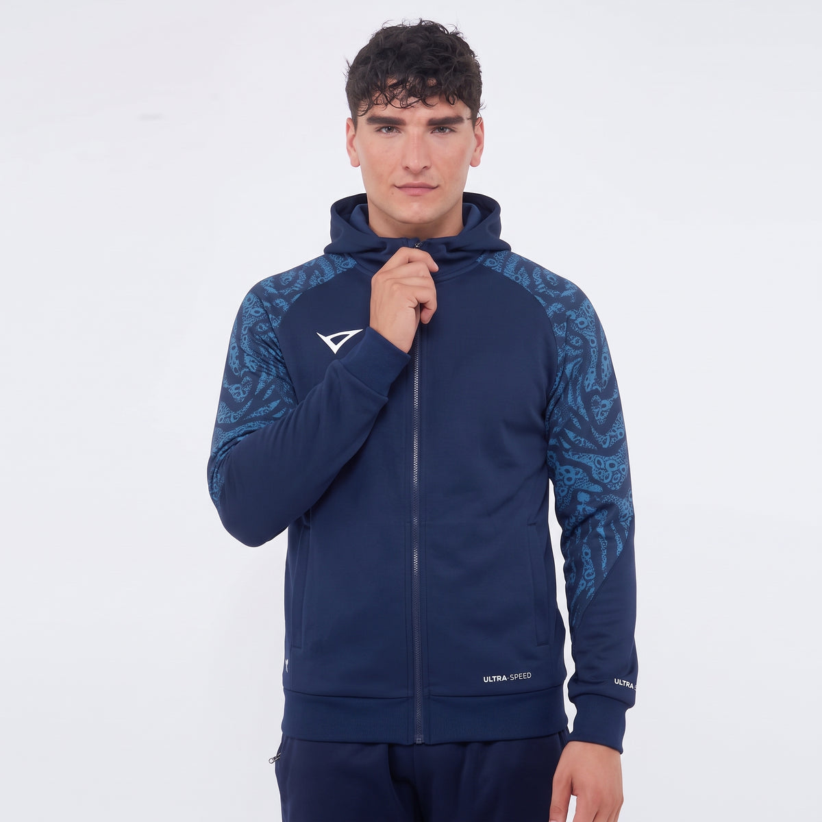 Giacca con zip intera e cappuccio Edimburgo | Blu | XS