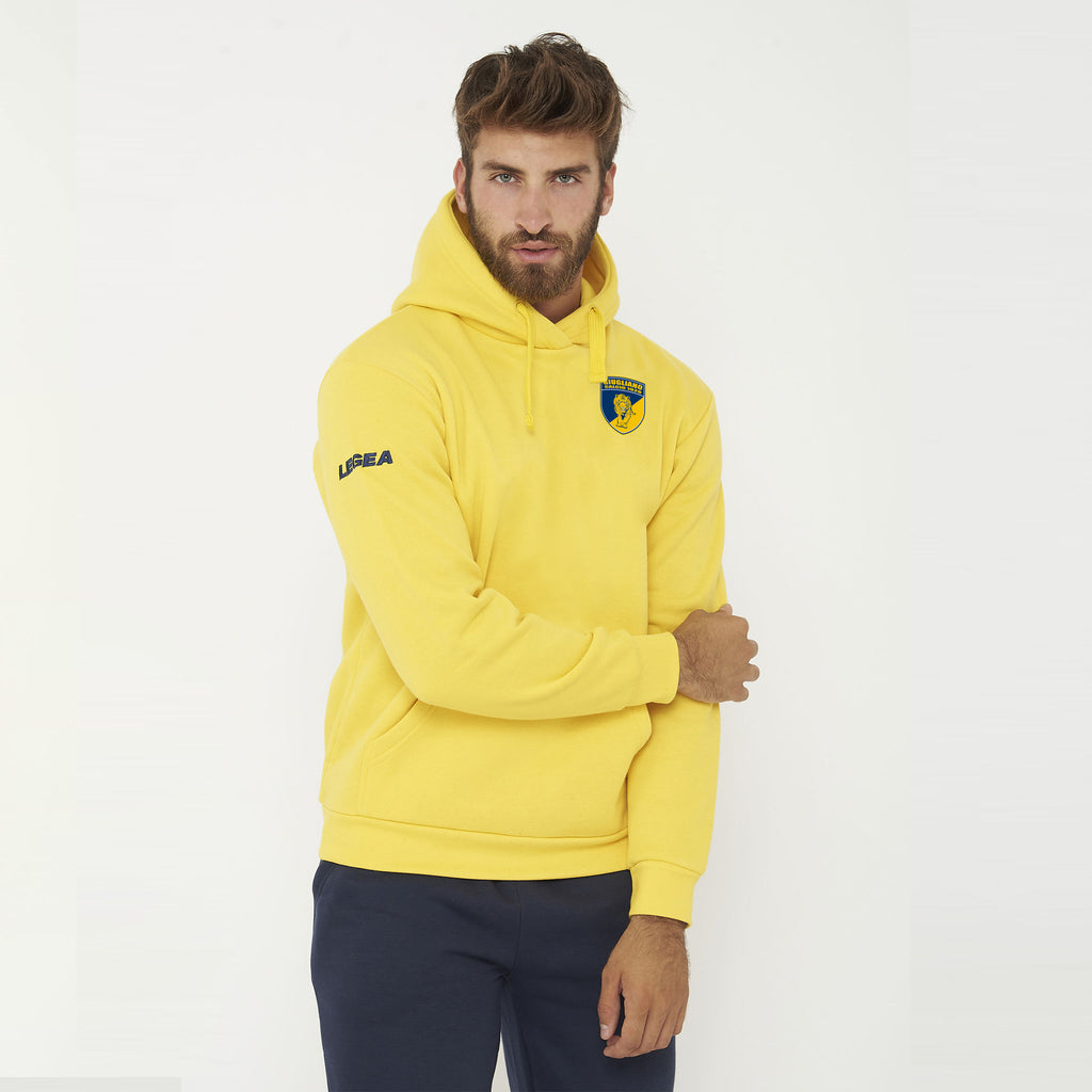 Felpa con cappuccio gialla - Giugliano Calcio