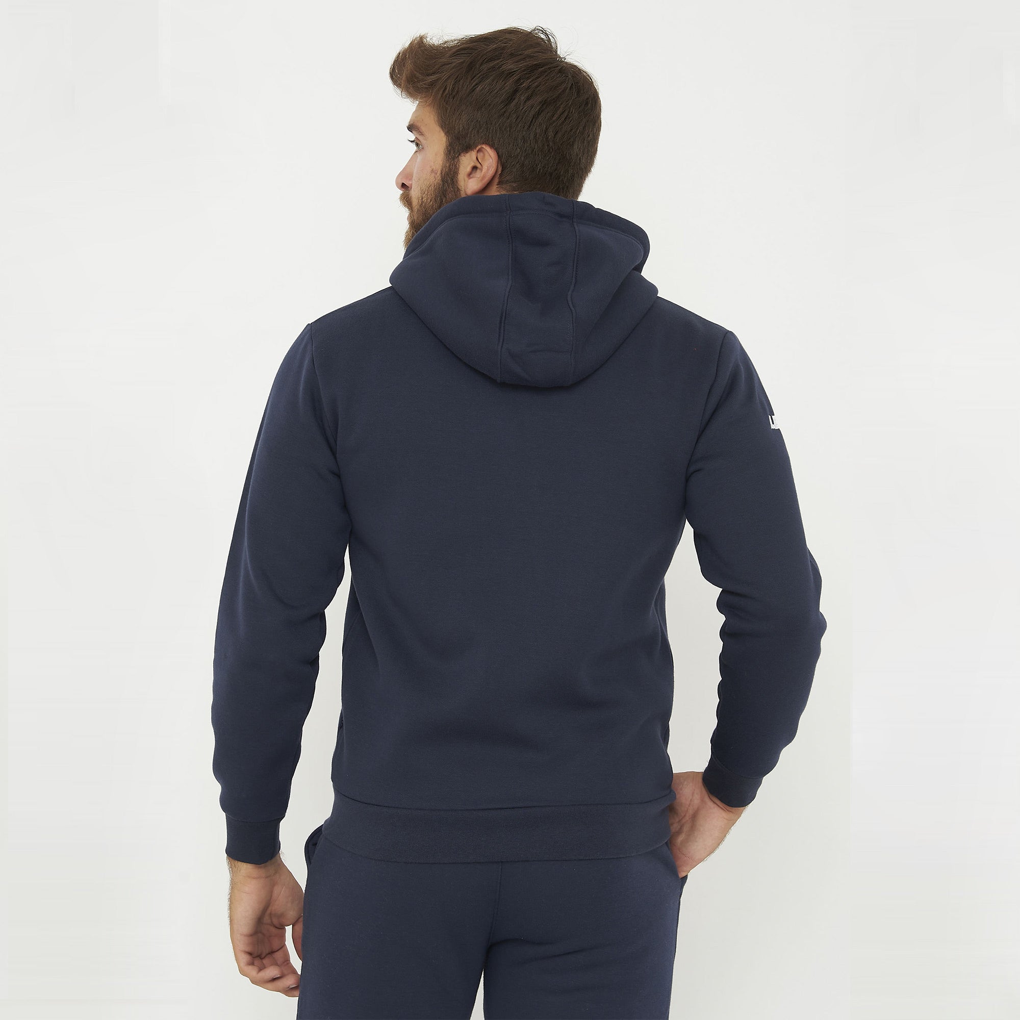 Felpa con cappuccio e zip blu - Giugliano Calcio