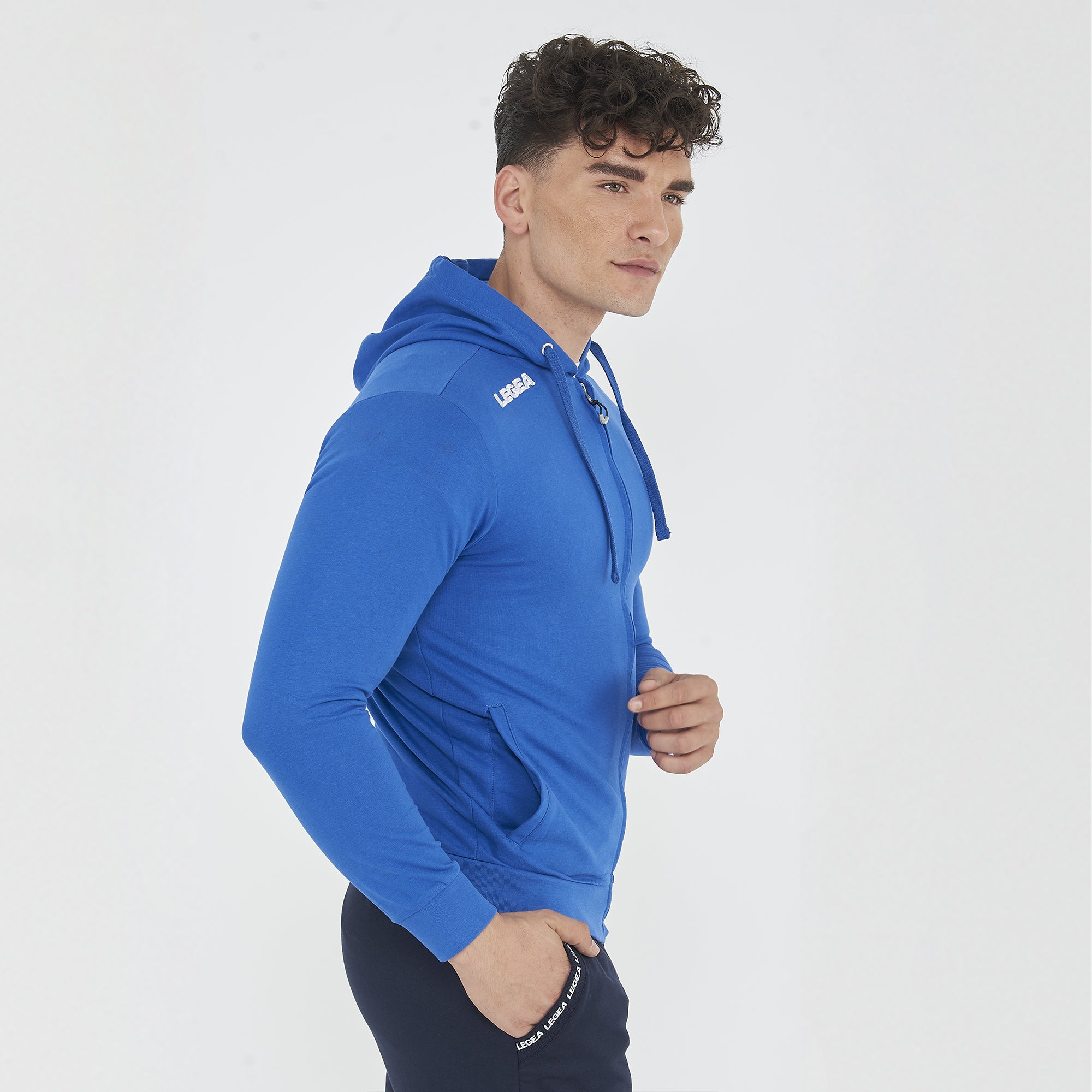 Felpa con zip e cappuccio in french terry Farel