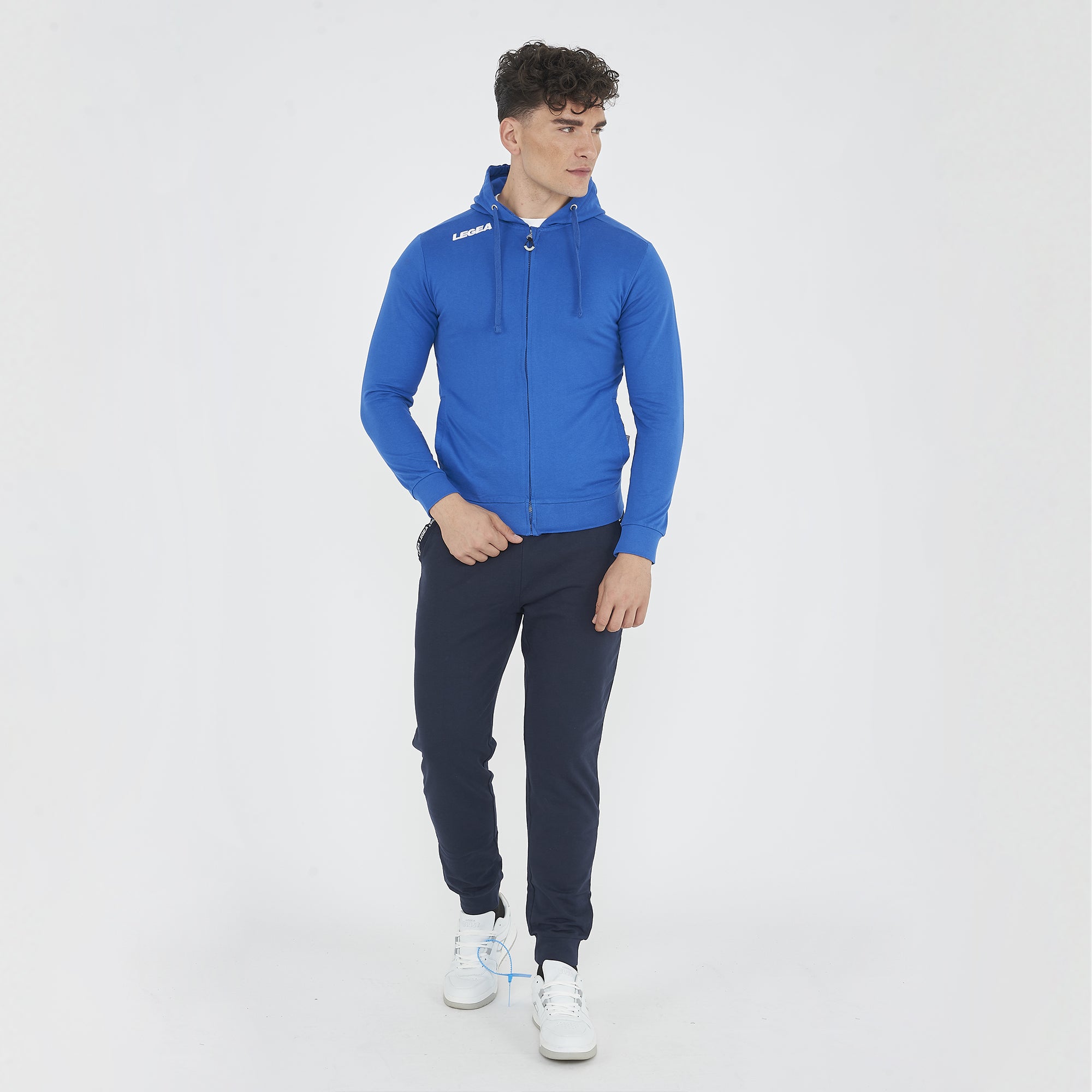 Felpa da training con mezza zip slim fit