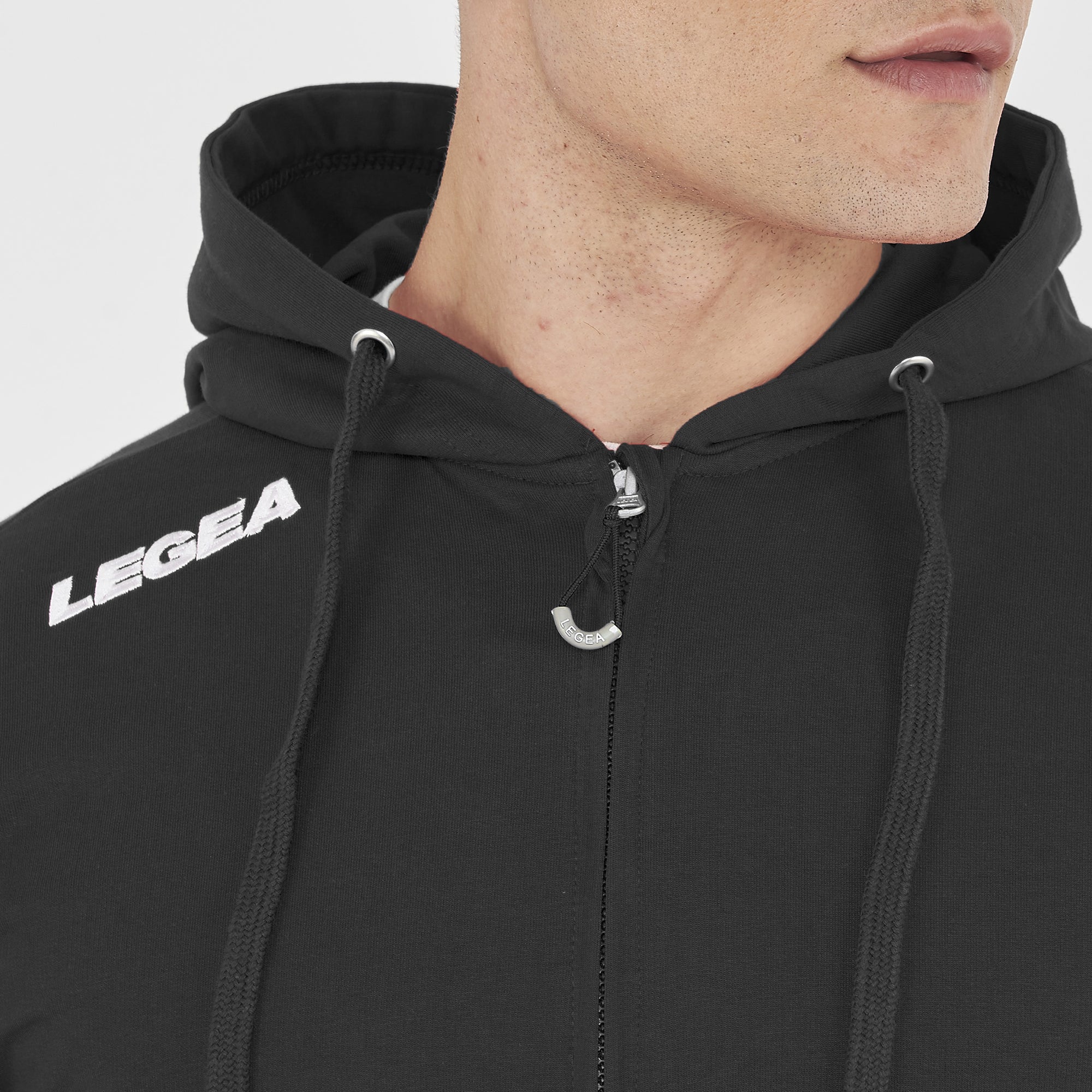 Felpa con zip e cappuccio in french terry Farel