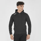 Felpa con zip e cappuccio in french terry Farel