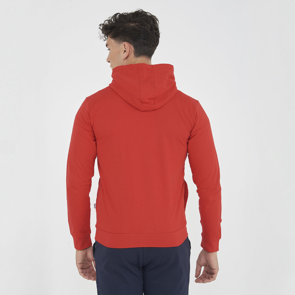 Felpa con zip e cappuccio in french terry Farel