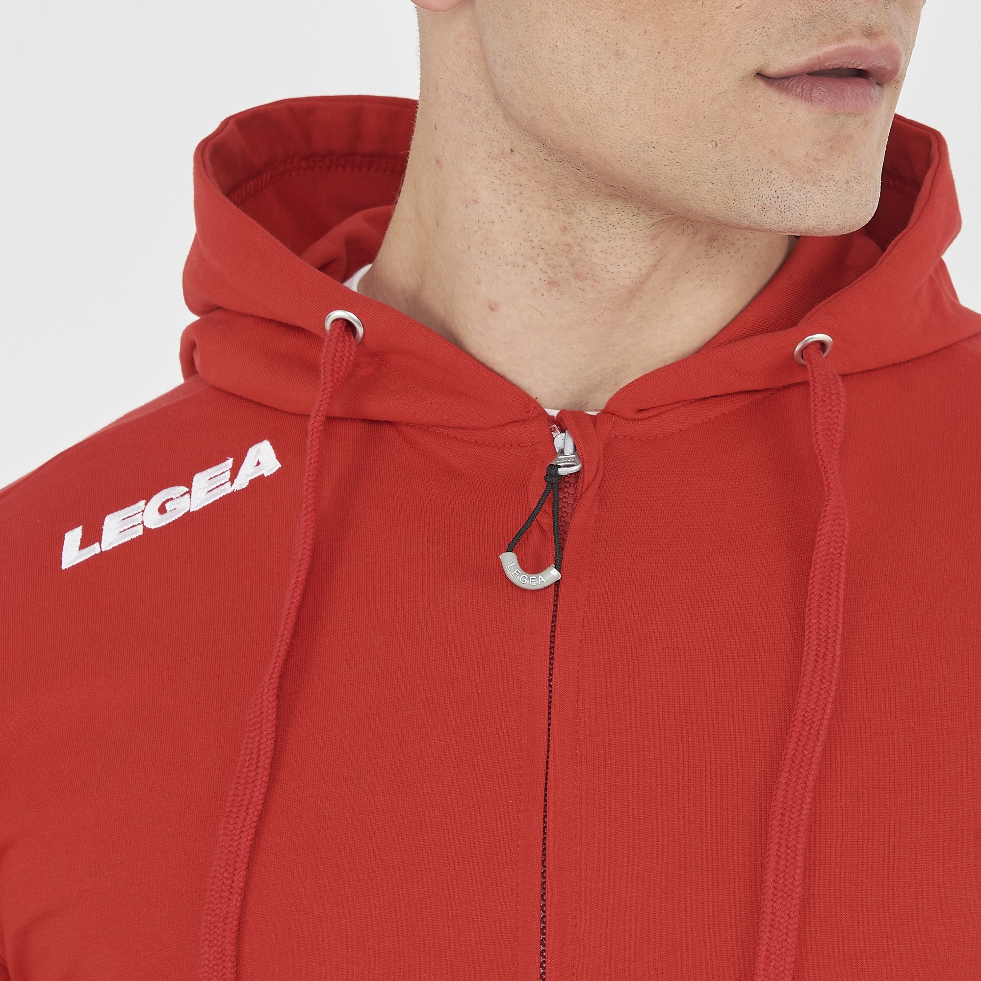 Felpa con zip e cappuccio in french terry Farel