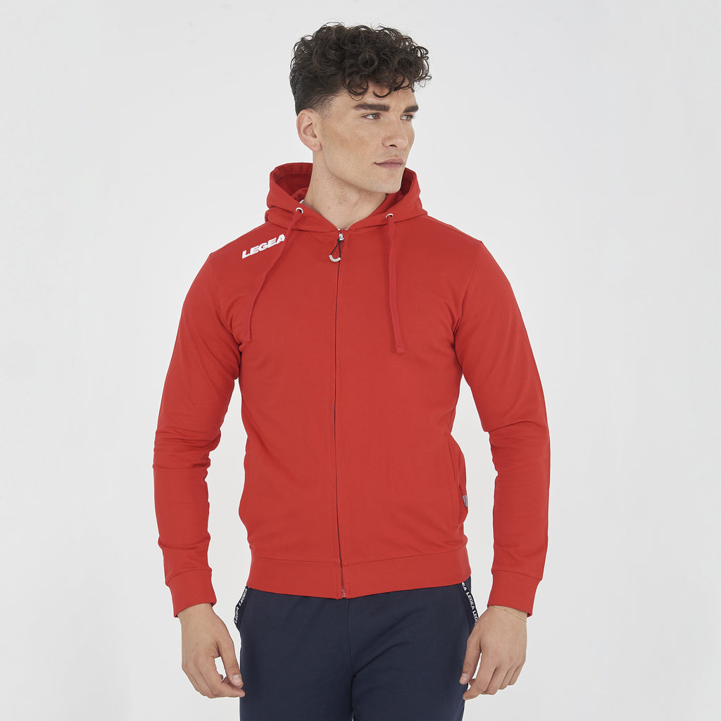 Felpa con zip e cappuccio in french terry Farel