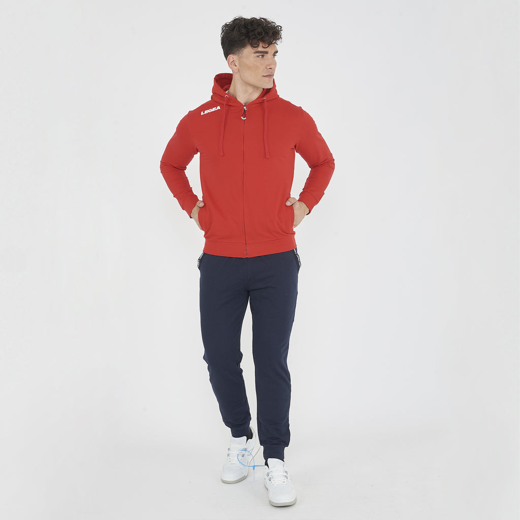 Felpa con zip e cappuccio in french terry Farel