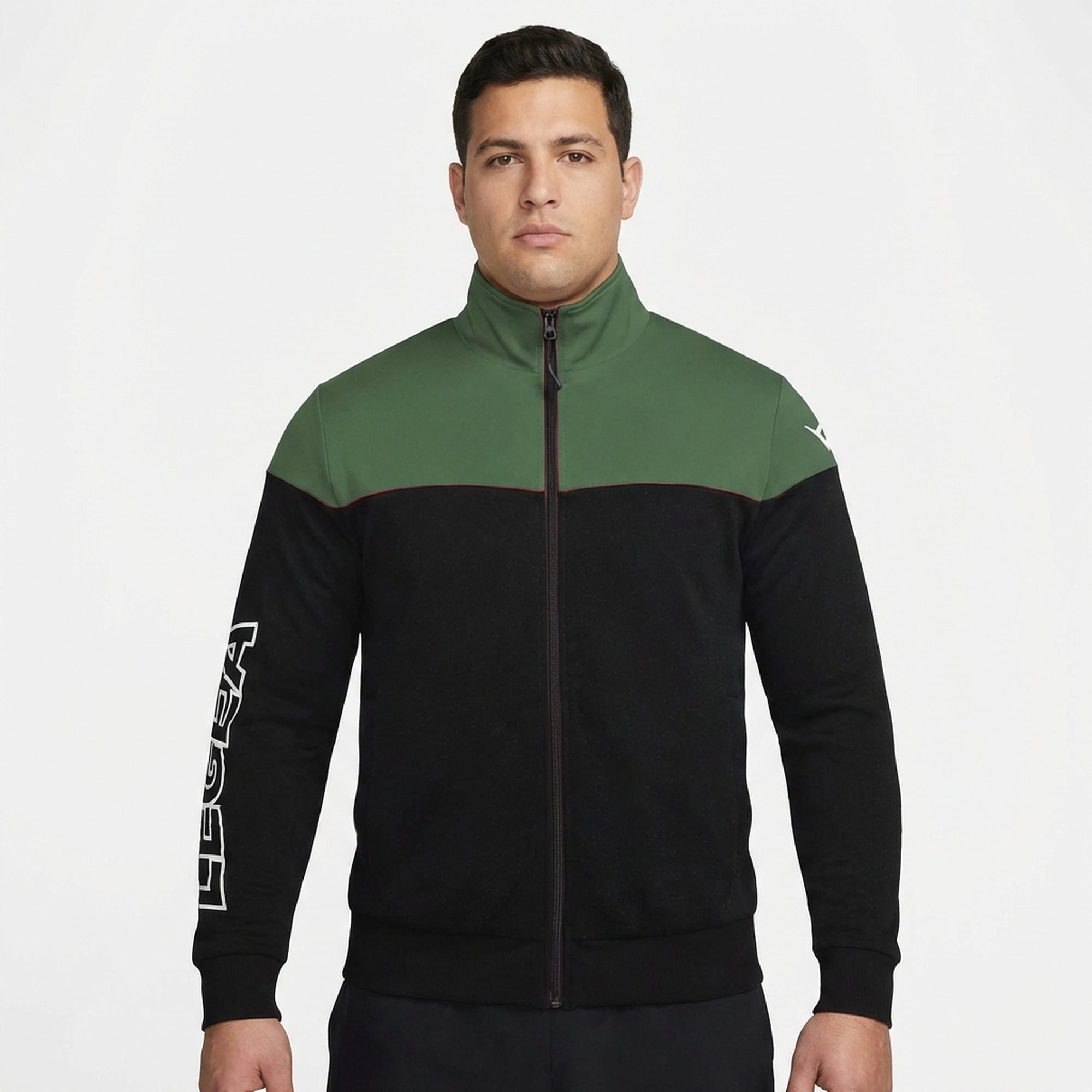 Sportjakke i to farver med lynlås Ontario - oversized