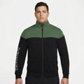 Giacca sportiva bicolor con zip Ontario - Nero | Verde Scuro - 3XL - oversize