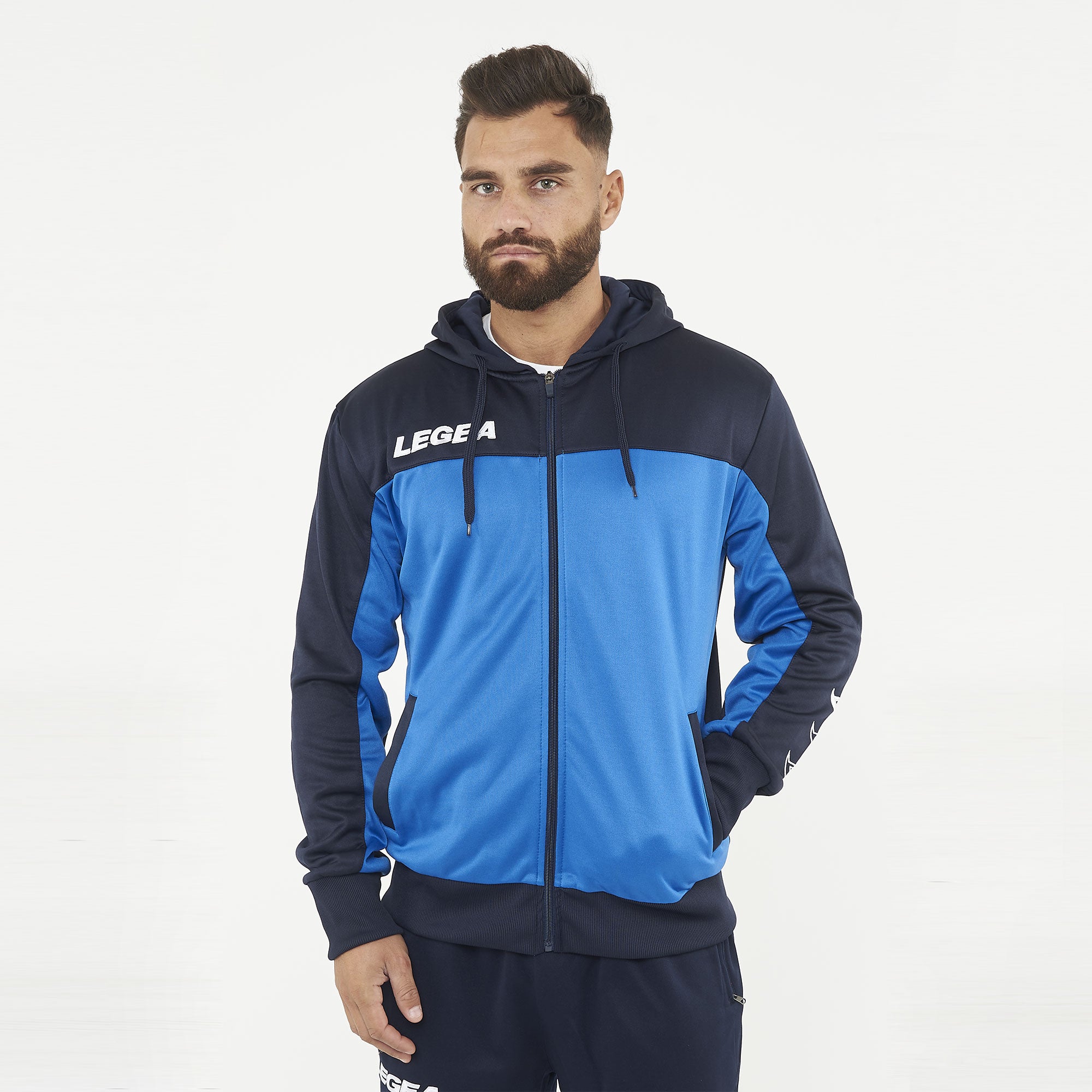 Giacca sportiva con zip e cappuccio Flex - oversize