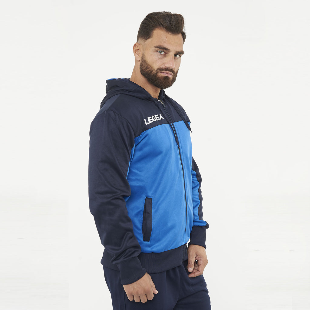 Giacca sportiva con zip e cappuccio Flex - oversize