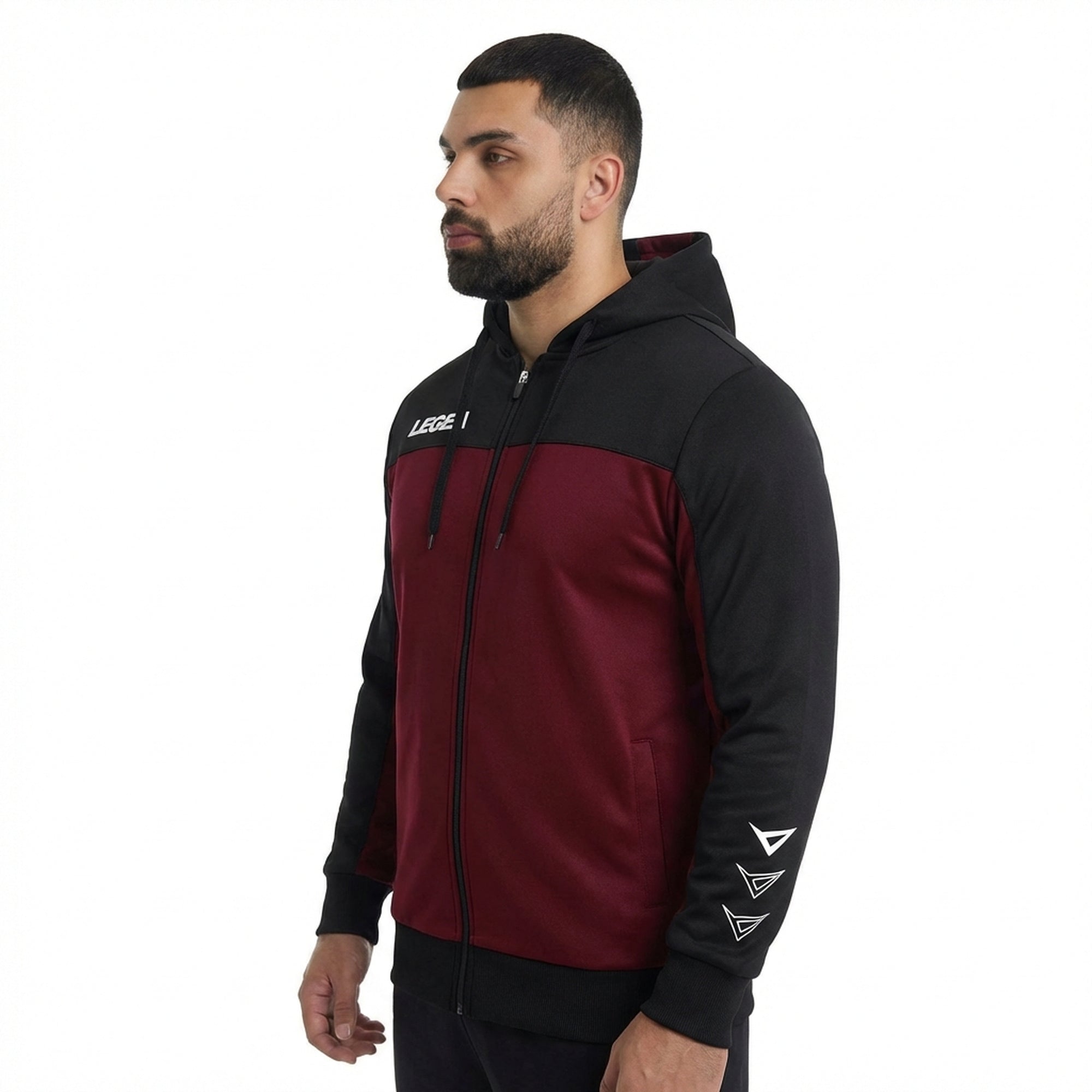Sport hættetrøje med lynlås og hætte Flex - oversized