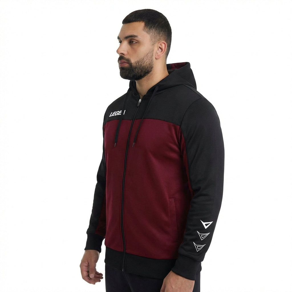 Sport hættetrøje med lynlås og hætte Flex - oversized