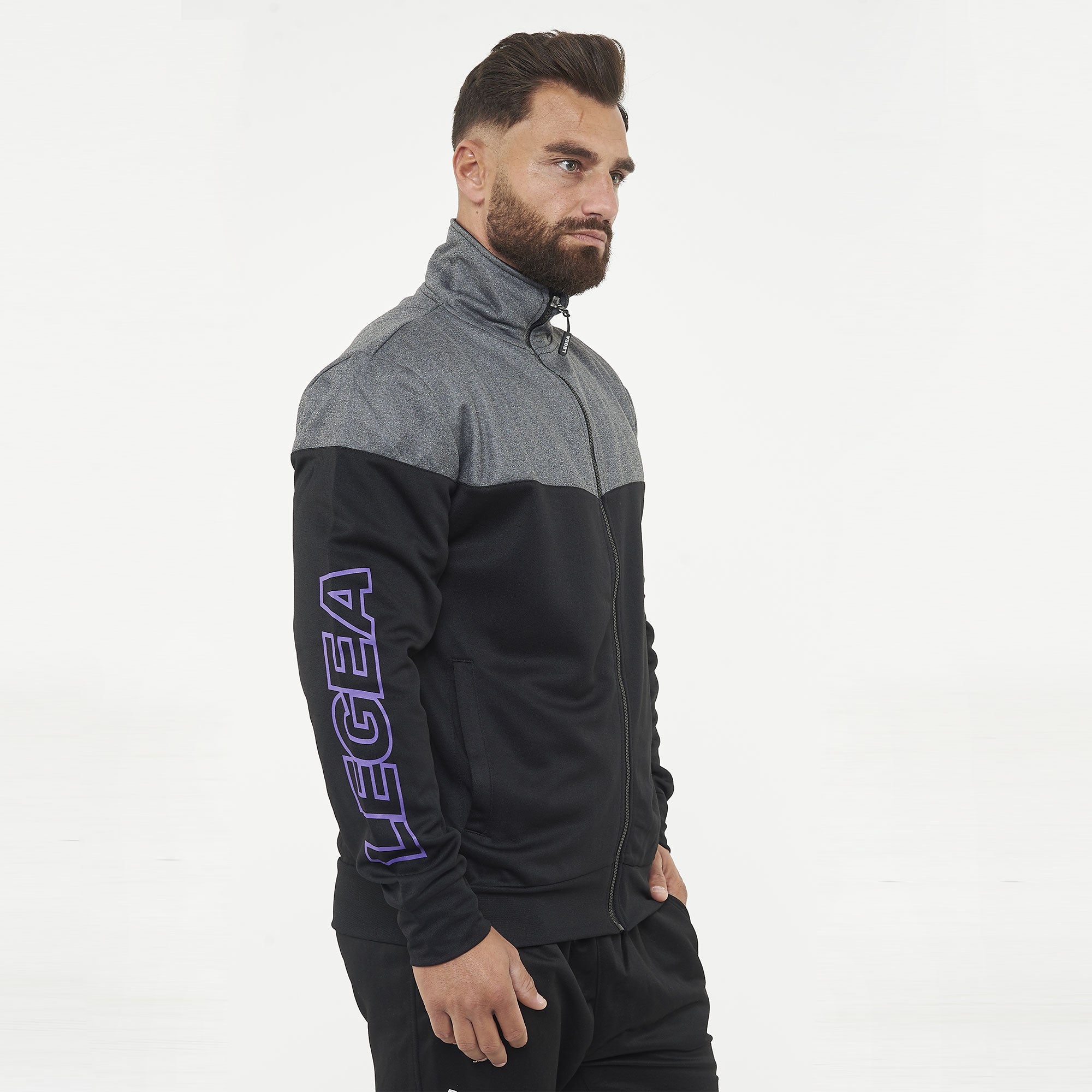 Sportjack met rits in polyester Ucla