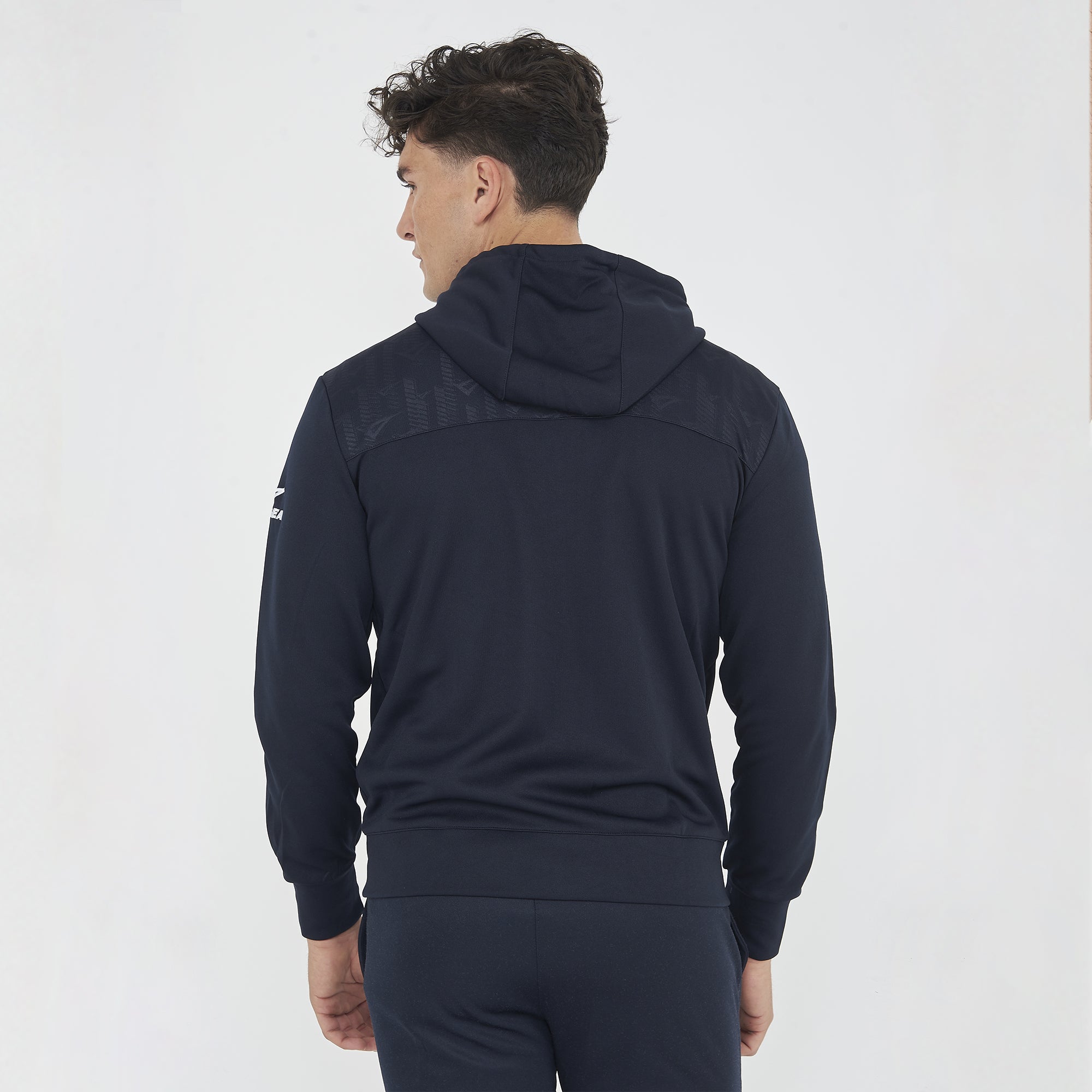 Felpa leggera con zip e cappuccio Saburo