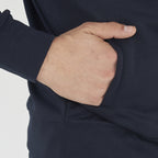 Felpa leggera con zip e cappuccio Saburo