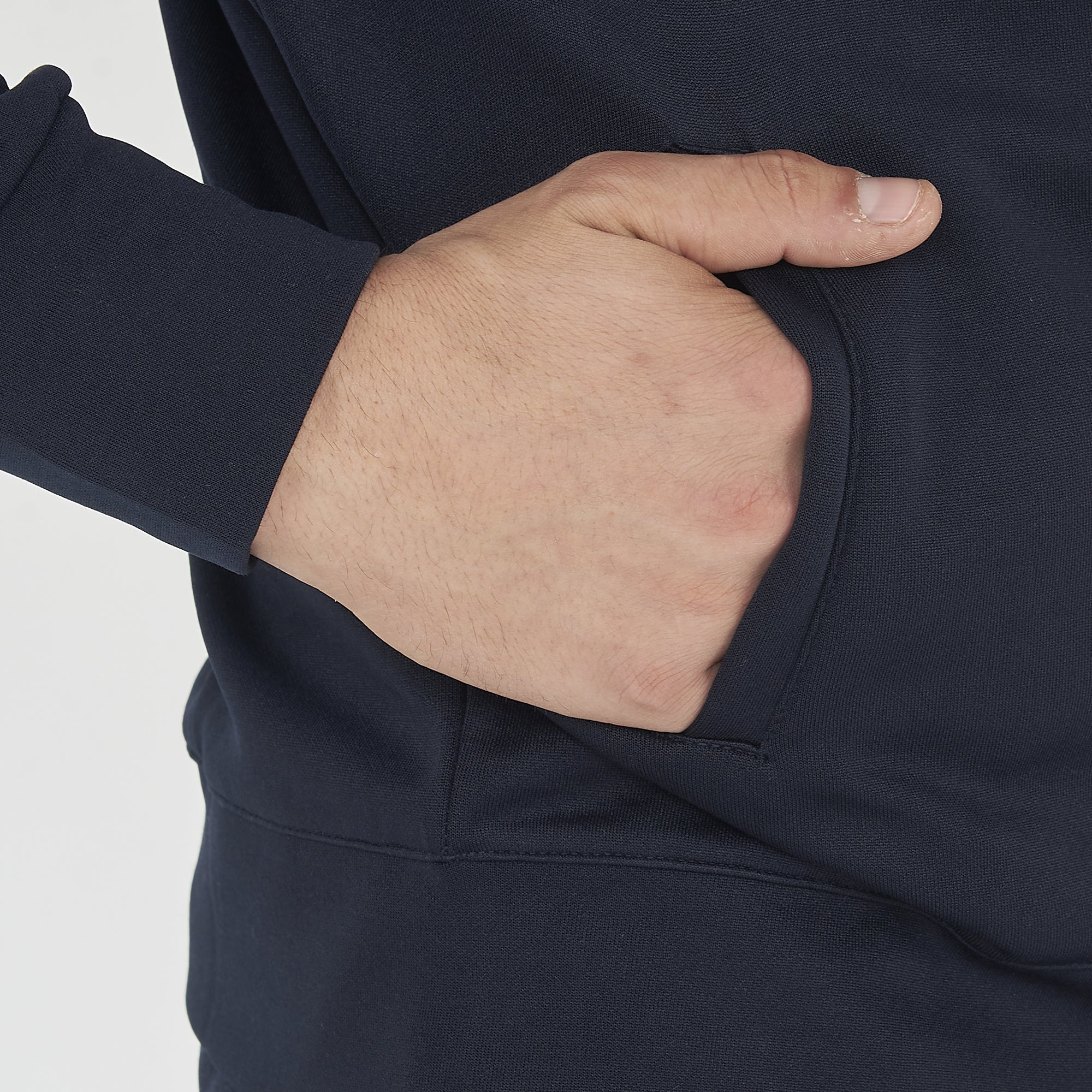 Felpa leggera con zip e cappuccio Saburo