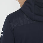 Felpa leggera con zip e cappuccio Saburo
