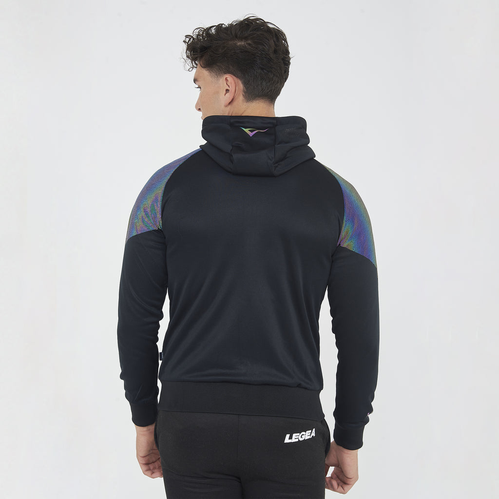 Giacca Osman per running con cappuccio e zip