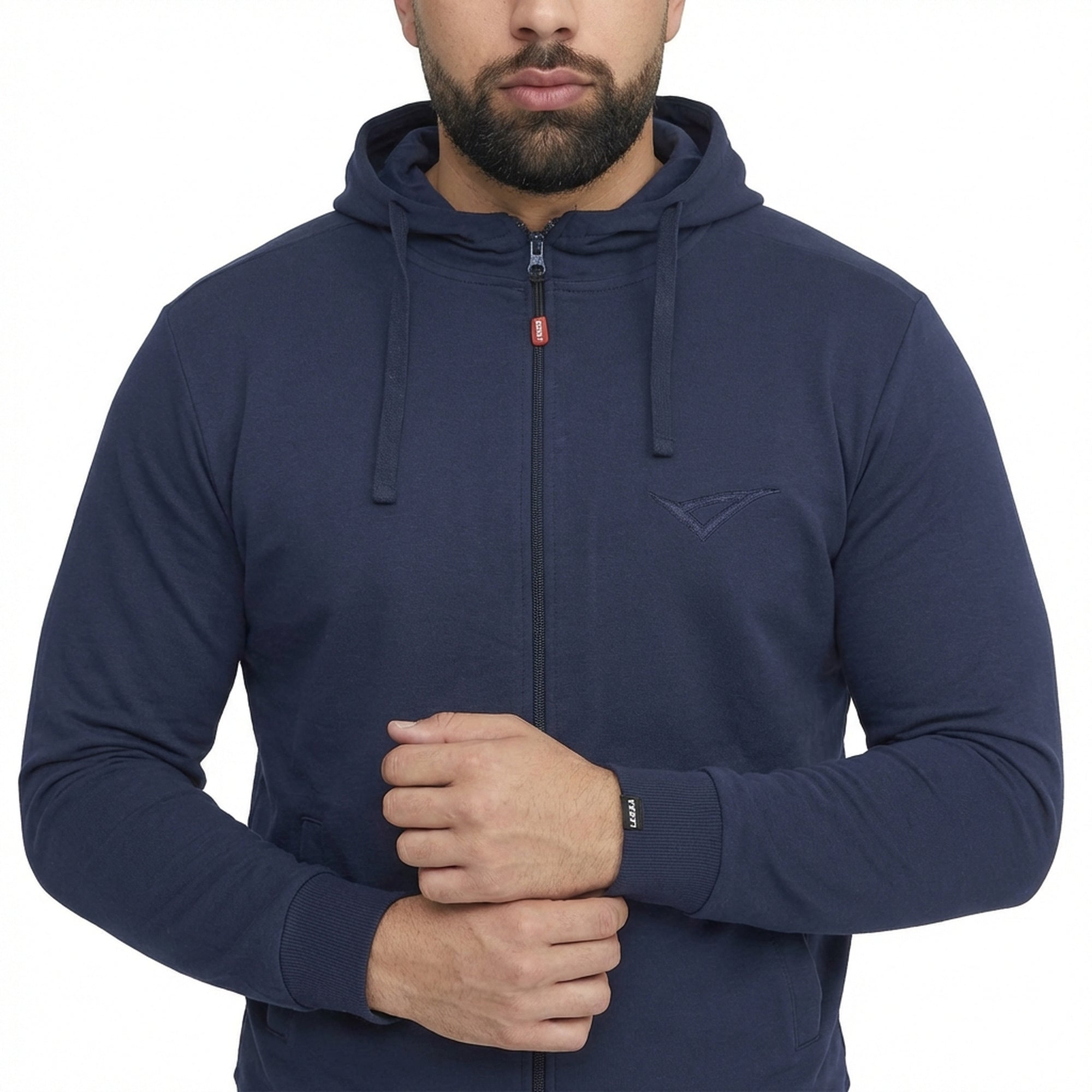 Maya Cotton Zip-Up Hooded Jacket - Oversized