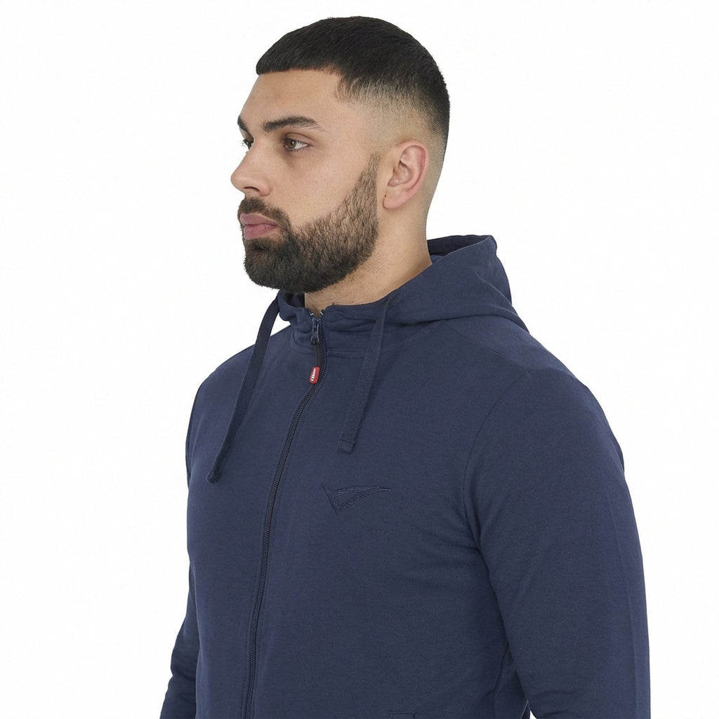 Maya katoen hoodie met rits - oversized