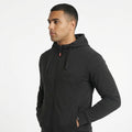 Giacca con zip e cappuccio in cotone Maya - Nero - 6XL - oversize