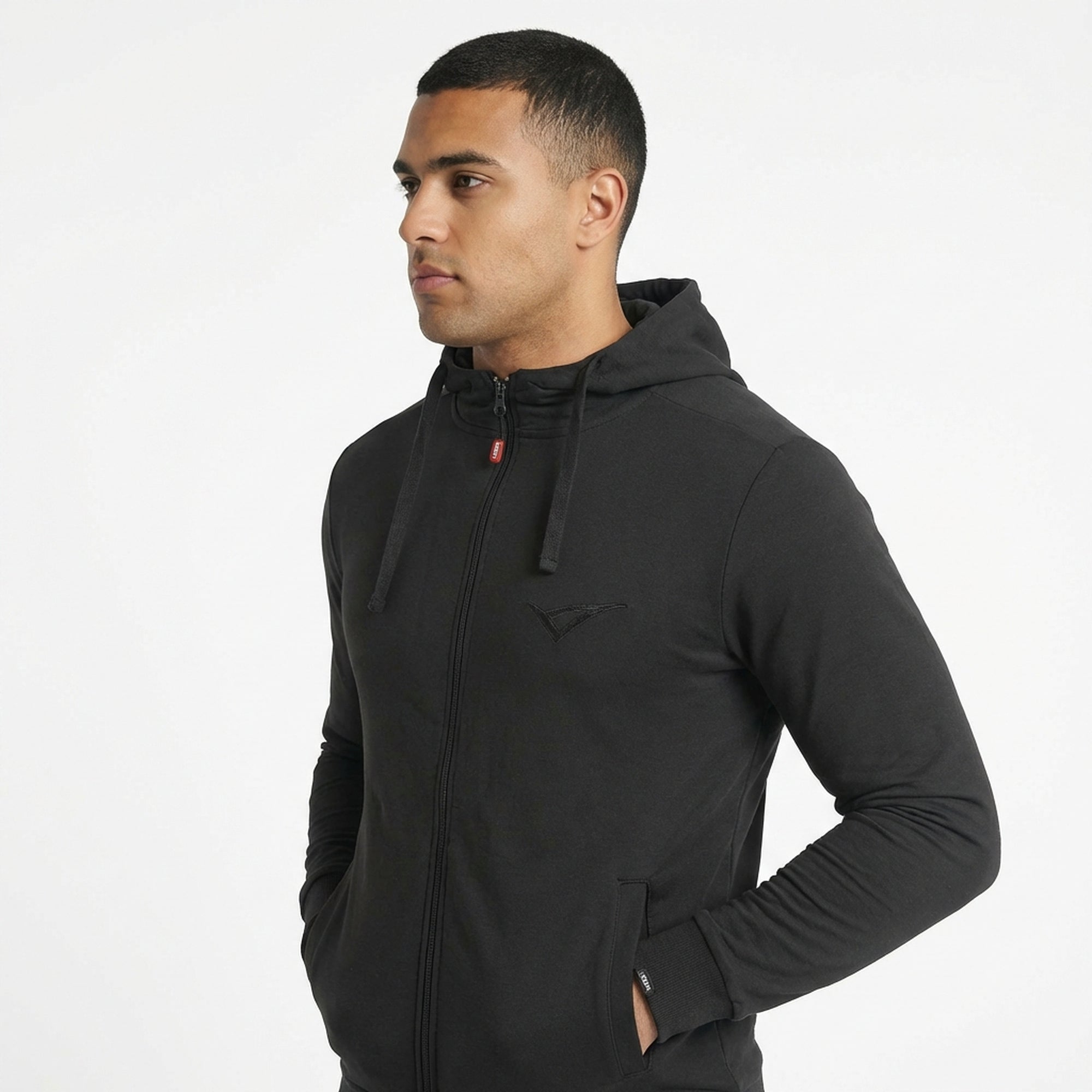 Maya Cotton Zip-Up Hooded Jacket - Oversized