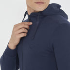 Giacca con zip e cappuccio in cotone Maya - oversize