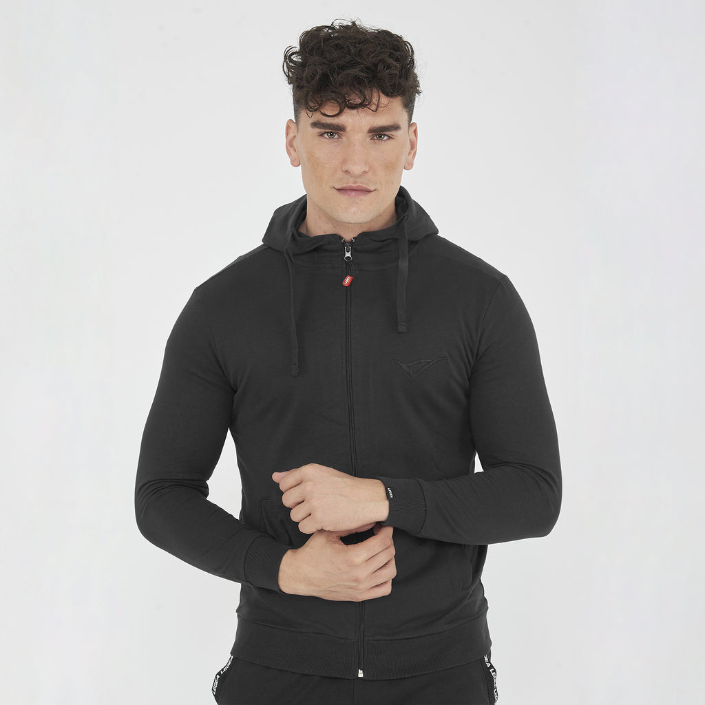 Giacca con zip e cappuccio in cotone Maya - oversize