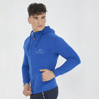 Felpa leggera in cotone con zip e cappuccio Raya