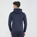 Felpa leggera in cotone con zip e cappuccio Raya