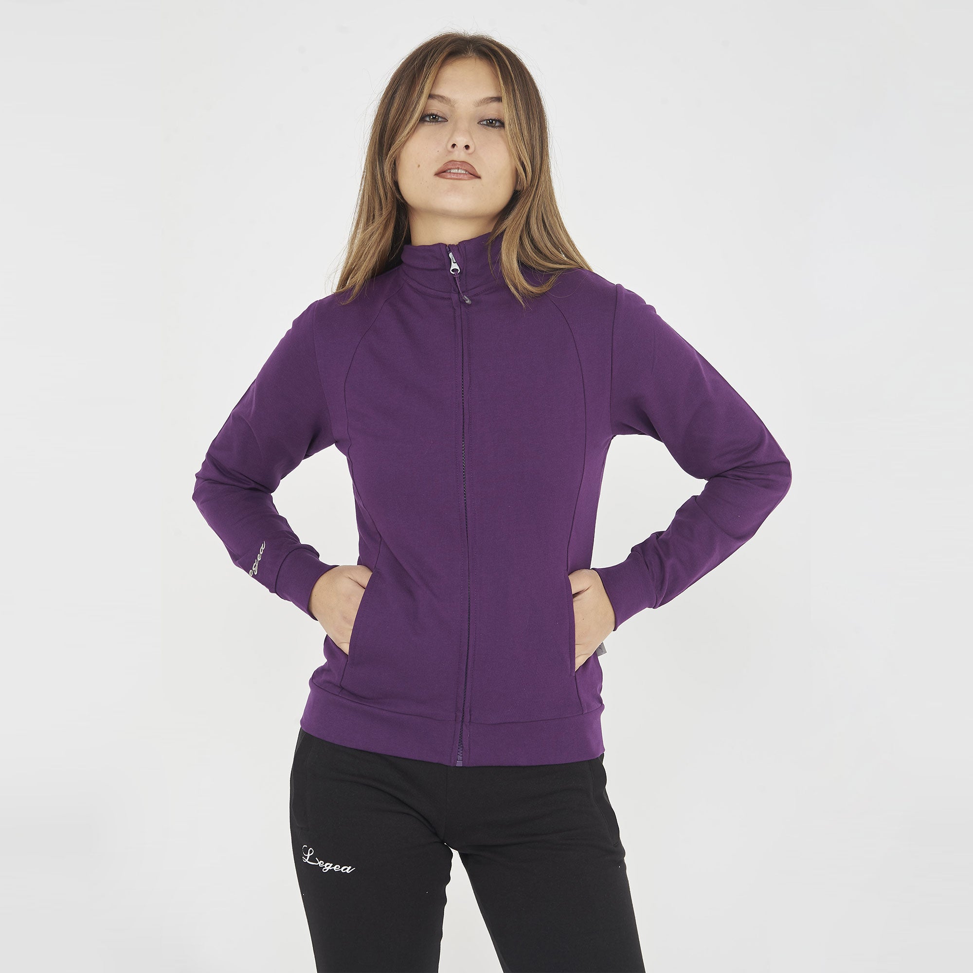 Felpa sportiva leggera con zip Ridaka
